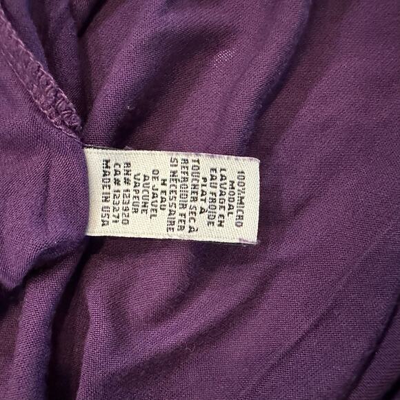 Women’s LA Made tee. Purple long sleeve shirt size S - Picture 9 of 11